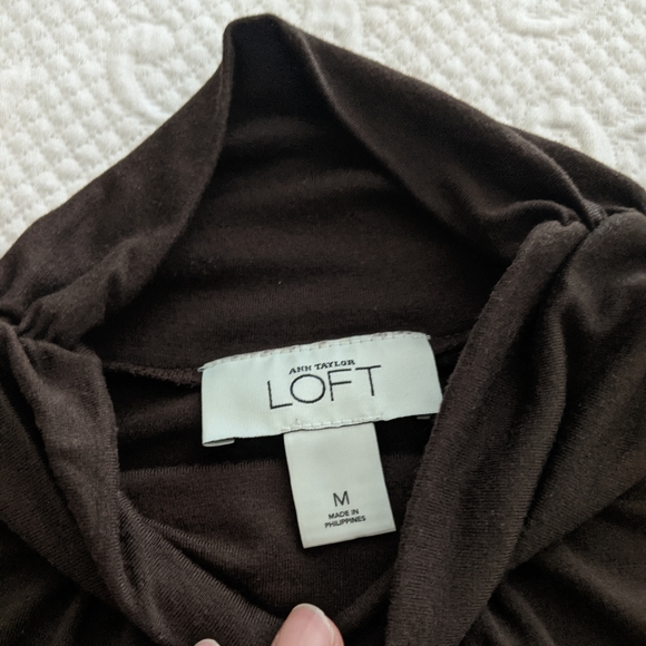 Loft - Brown knit shirt - Picture 4 of 4